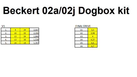 VW 02A 02J Dogbox kit
